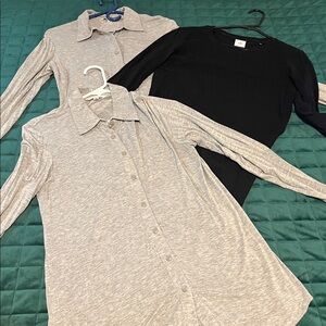 CAbi Ladies T-Shirts in Gray & Black - 3 pc bundle